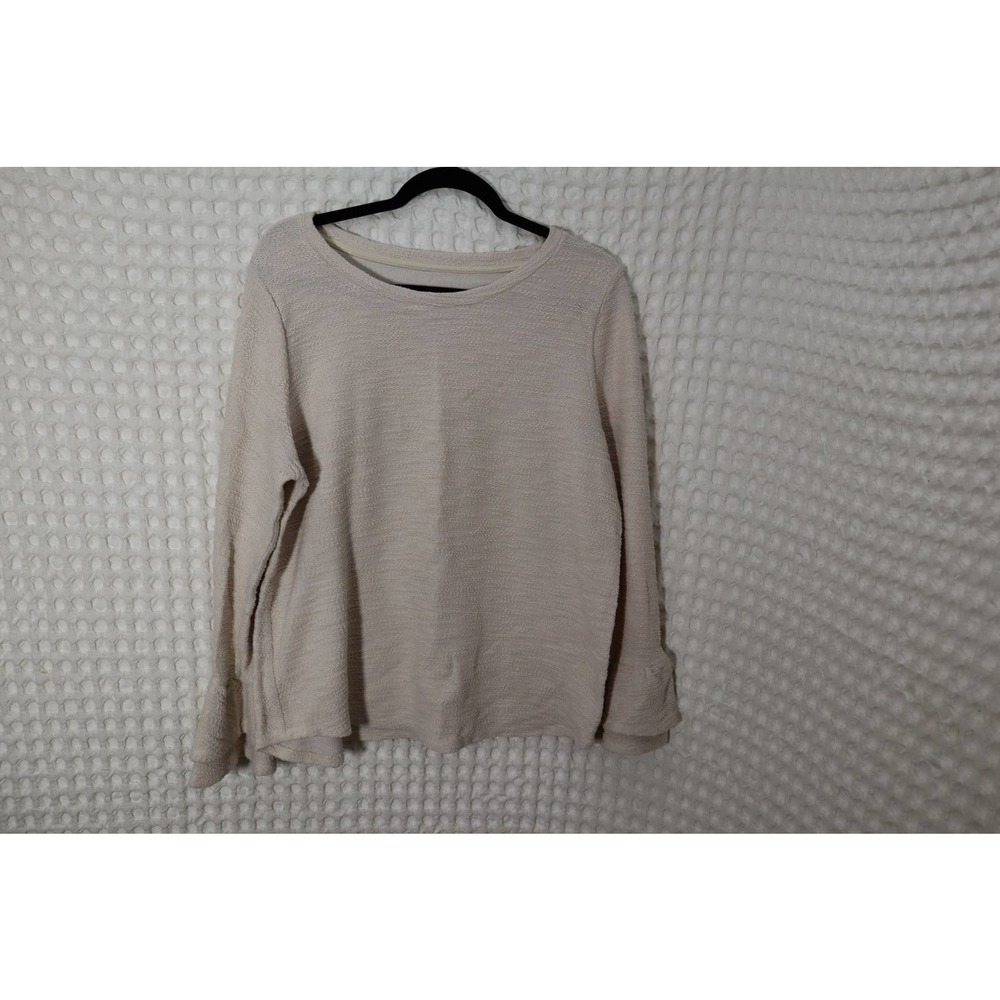 Cream Sweater bell sleeves size XL